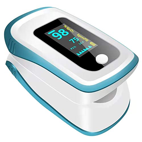 Fingertip_Pulse_Oximeter, Fingertip Blood Oxygen Saturation Monitor(Sp_O2) PR_PI Heart-Rate Monitor, Portable Digital Reading LED Screen Display