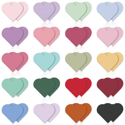40 Pcs Heart Magnetic Bookmarks Graduation Gifts for Women Cute Book Marks for Reading Book Lovers Page Markers Clip for Teacher & Student Book Accessories for School Office Home Supplies