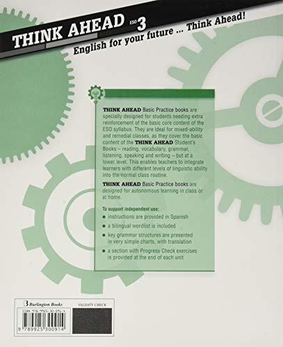 Think Ahead 3 ESO Basic Practice manuel anglais secondaire