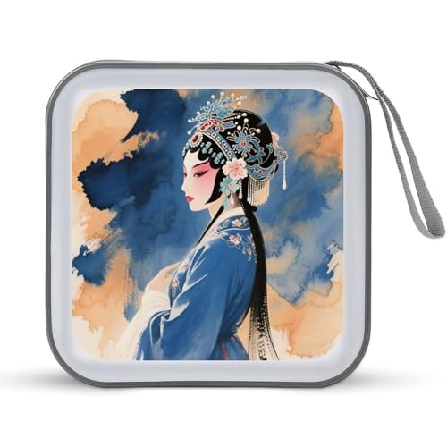 Rangement CD zippé 40 disques bleu pour éliminer le désordre en voiture