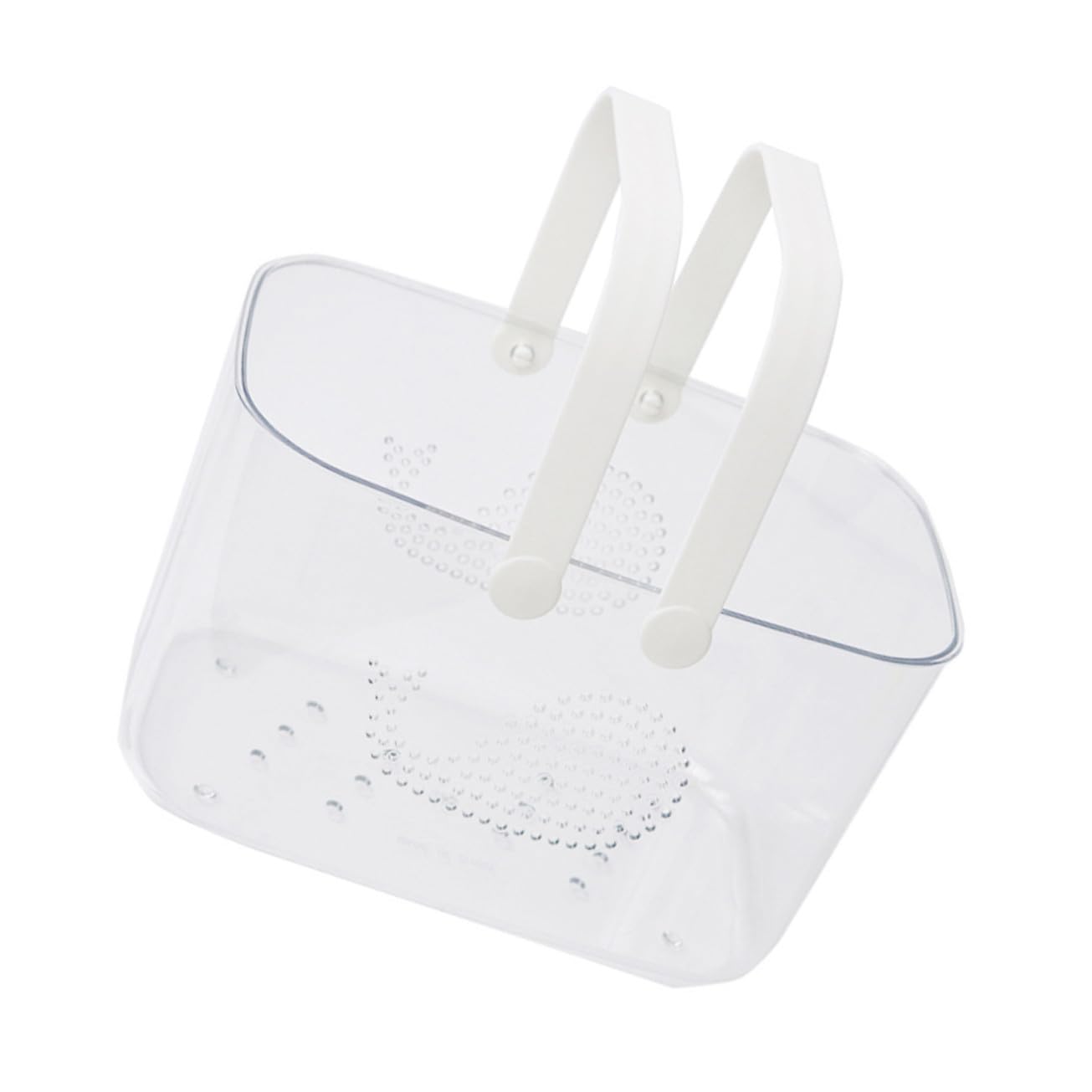 Panier de bain avec poignée portable pour en finir avec le désordre des flacons