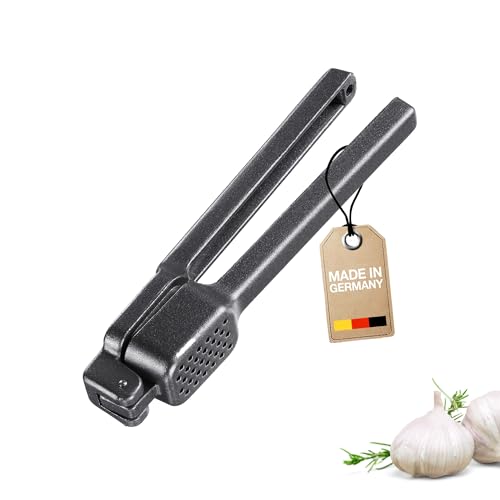 Westmark Knoblauchpresse Biopress Black Edition – Ergonomische Knoblauchpresse Spülmaschinengeeignet – Extra-Griffige Haptik – Anthrazit Westmark Knoblauchpresse Biopress Black Edition – Ergonomische Knoblauchpresse Spülmaschinengeeignet – Extra-Griffige Haptik – Anthrazit
