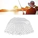 POENVFPO Fly Fishing Net, Foldable Collapsible Rubber Fish Landing Bag Replacement 47cm Depth Lightweight Fishing Gear Replacement