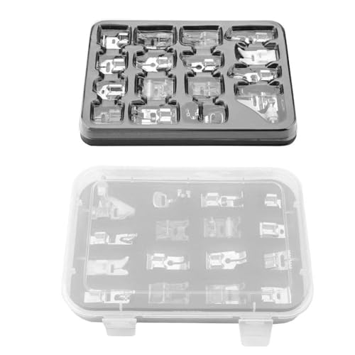 Set profesional de 16 pies para máquina de coser miniatura 6