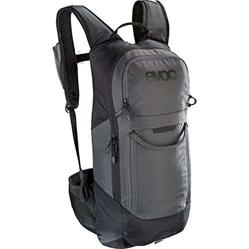 EVOC FR LITE RACE 10 plecak z ochraniaczem idealny do wyścigów enduro, plecak (plecak rowerowy z ochraniaczem pleców LITESHIELD BACK, LITESHIELD SYSTEM AIR, rozmiar: M/L), Carbon Grey/Black