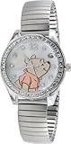 New Watch DISNEY WINNIE THE POOH LADIES WP2717 MOP DIAL SILVER-TONE EXPANSION STRAP WATCH