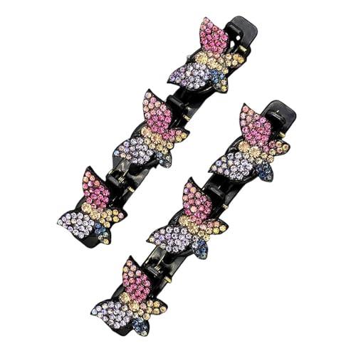 Pinza para el pelo trenzada, pinza de mariposa para el pelo, accesorio para el pelo, horquillas para el pelo, horquillas de pelo trenzadas, pinzas de pelo trenzadas, clip de pico de pato para escuela