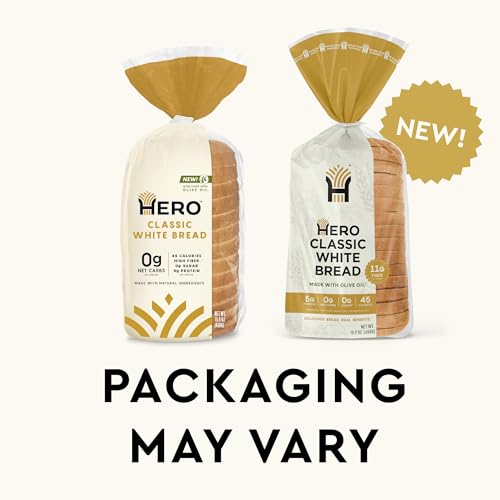 Hero Sliced White Bread (4 Loaves)