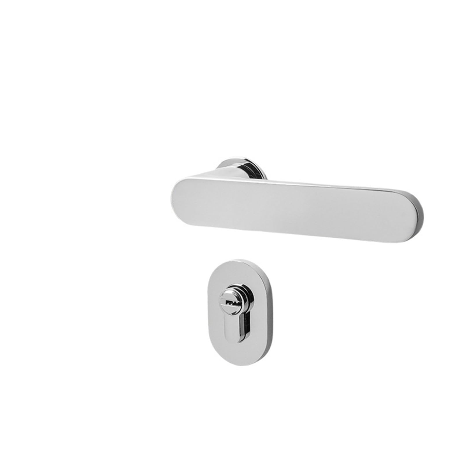 Serrure de porte nordique en bois massif pour chambre intérieure