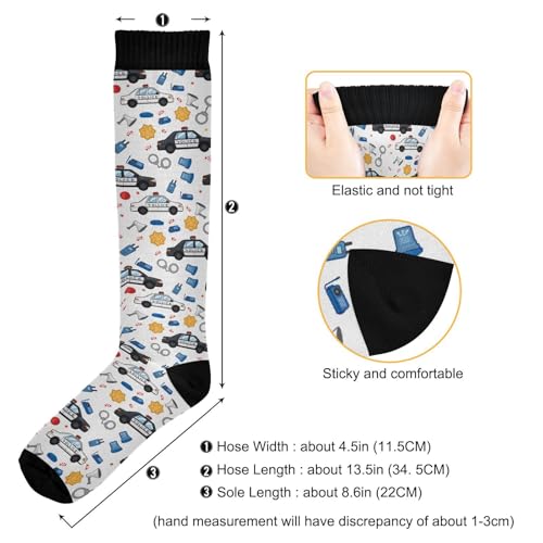 Image of Pigsaly Womens Compression Socks Yellow Stars Funny Brown Capybara Knee High Socks Athletic Tube Sock Outdoor Sport Socks