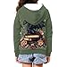 WELLFLYHOM Dragon Book Girls Zip Up Hoodie Size 14-16 Rose Kids Full Zipper Hooded Fashion Sweatshirt Kangaroo Pocket Long Sleeve Shirt Graphic Tops