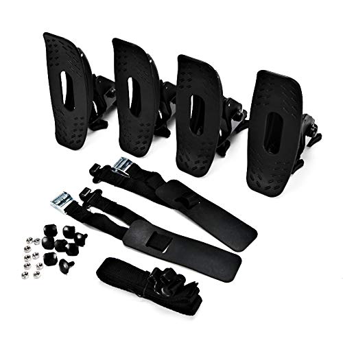 AUXMART Kayak Roof Racks Universal Saddles Kayak Carrier Mount Roof Top Mounted on Roof Racks for Canoe Boat Paddle Board Surfboard Car SUV Crossbar