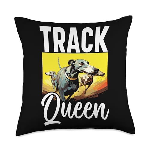 Greyhound Dog Lover SteMi Apparel Dog Breed Race Greyhound Owner Throw Pillow, 18x18, Multicolor