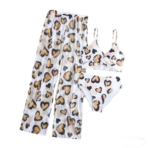 Bikini maillots imprimé fille avec top court et protection rash-guard