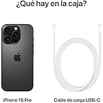 Apple iPhone 16 Pro, US Version, 256GB, Black Titanium - Unlocked (Renewed) - Image 5