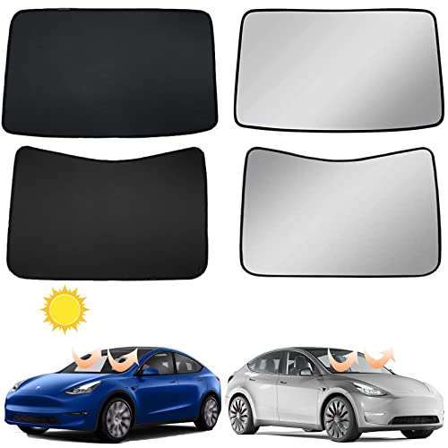 Amazon | テスラ モデルY サンシェード テスラ フロントガラス用
