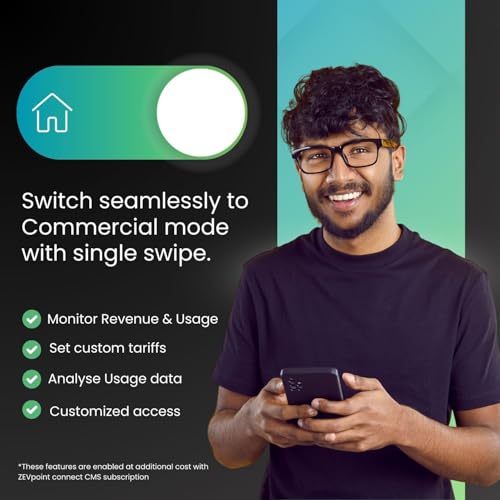 Image of 7.5 kW Duos EV Charger | OCPP - Home Toggle Switch | 5m TPU Cable | Display Screen | CE, TUV & UL Certified | Adjustable Current | App, BT, RFID, OTA Updates, | Advanced Safety