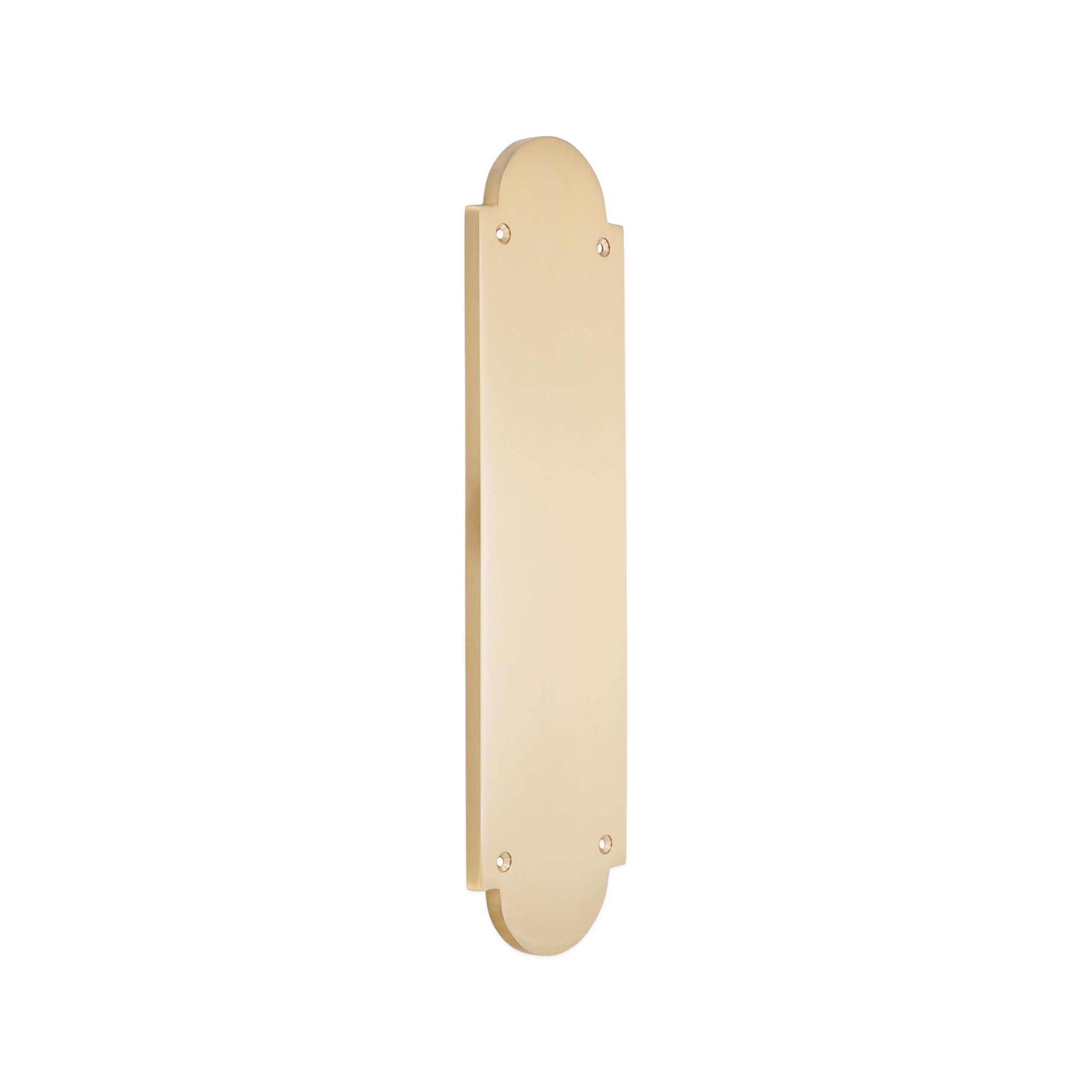 Infinity Decor 302 mm x 72 mm Style victorien en laiton massif moulé pour porte de 9 mm d'épaisseur dans différentes finitions (laiton satiné)