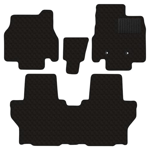 Aviles ダイハツ 新型 ムーヴキャンバス LA850S LA860S フロアマット【16色から選択】 (4WD電動パーキングブレーキ,13:ドット × ブラック)