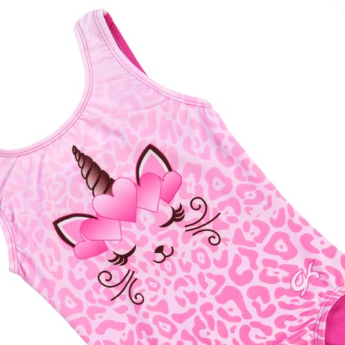 Image of GK Stars Gymnastics & Dance Leotard for Girls and Toddlers - Activewear One Piece Outfit in Fun Colorful Prints