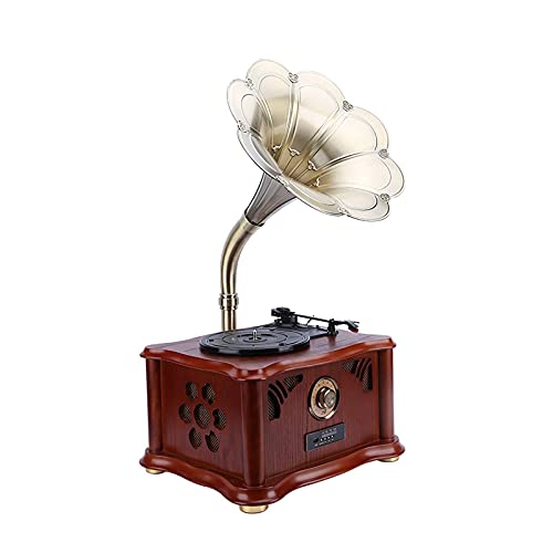 Tourne-disque rétro, tourne-disque rétro phonographe trompette antique en bois massif européen (enregistreurs enregistreurs) - Les Beatles, Paul McCartney, John Lennon, RIngo Starr, George Harrison Tourne-disque rétro, tourne-disque rétro phonographe trompette antique en bois massif européen (enregistreurs enregistreurs) – Image 8