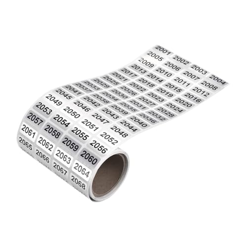 Numeros Adhesivos, etiquetas adhesivas con números consecutivos del 0001 al 2000, pegatinas impermeables con números de inventario para la clasificación de almacenamiento de inventario (2001-4000)