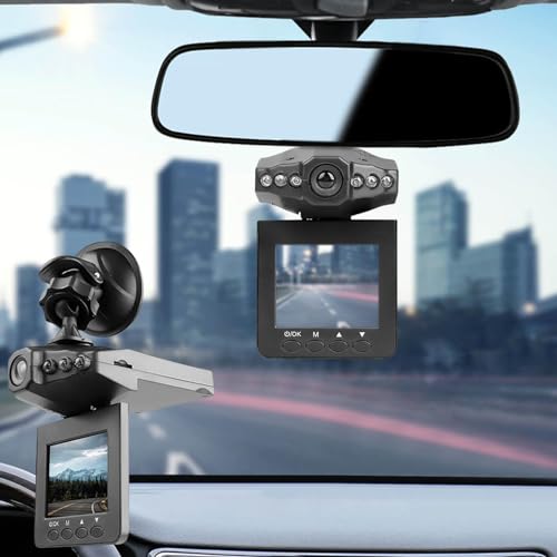 Dash Cam Full HD Car Dashboard Camera 1080P HD 2.2Inch LCD Super Night Vision in Car DVR Accident Video Proof Recorder Car DVD 360 Rotaion Wide Angle and Motion Detection