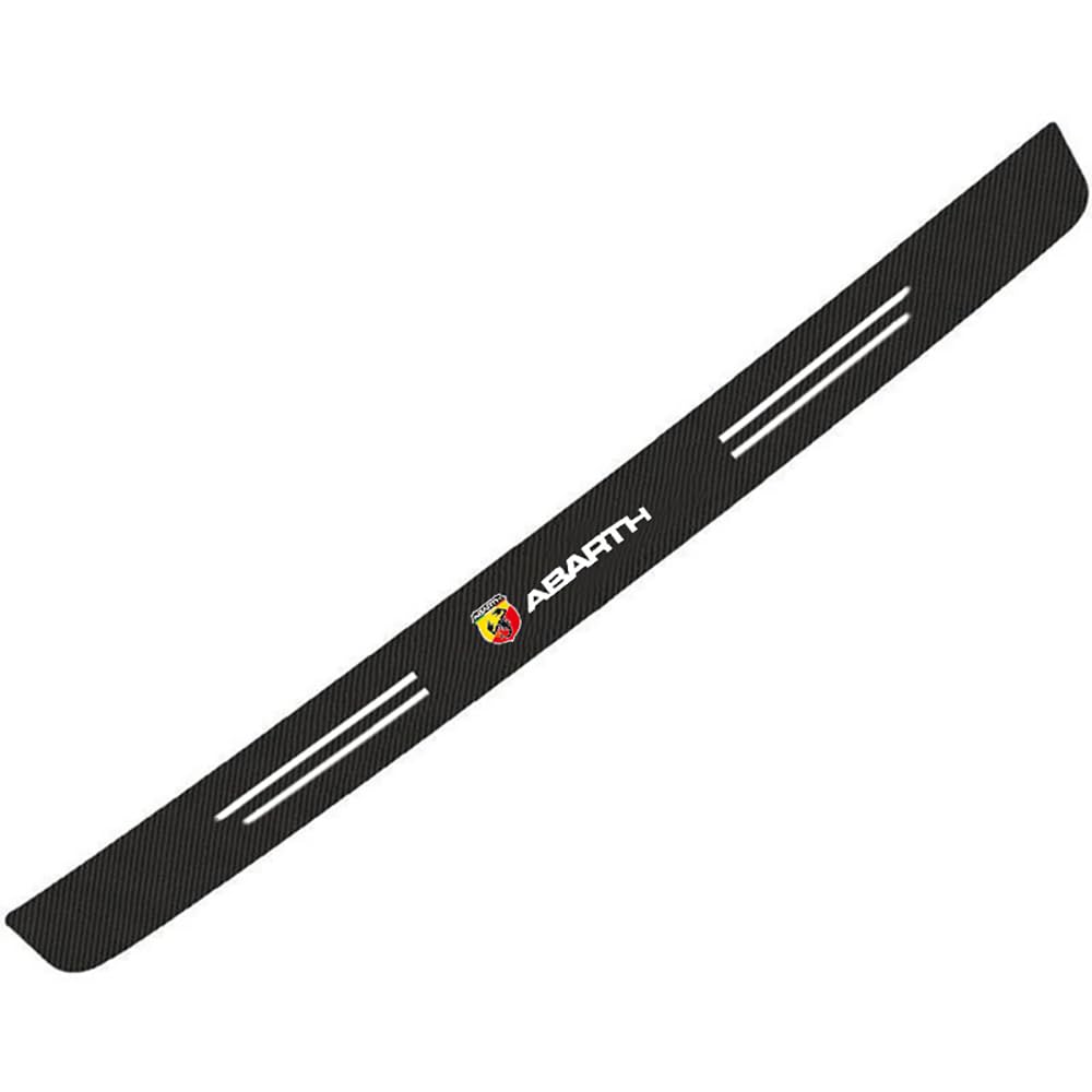 1 Pezzi Fibra di Carbonio Protezione Paraurti Posteriore per Abarth 695 595 500 Anti-Graffio Scuff Adesivi Decorativi Auto Protezione Accessori