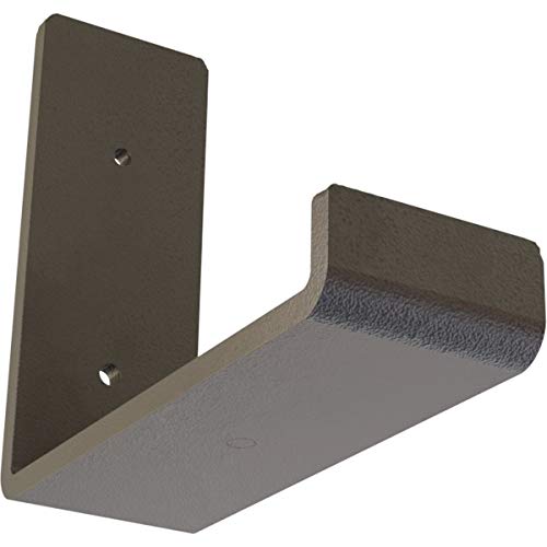 2"W x 6"D x 5 1/2"H Steel Hanging Shelf Bracket, Hammered Dark Bronze