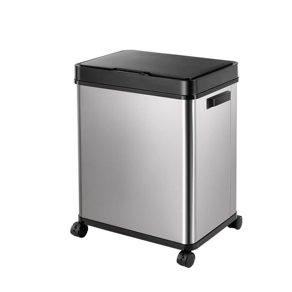 Cubo de basura con sensor automatico domestico y comercial blanco de 55cm 5