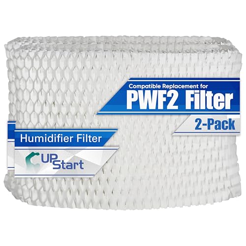 2-Pack WF2 Filter Fits Protec PWF2 Replacement Wicking Filter For Vicks Humidifier VEV400 - Compatible with Vick Humidifier Filters Model PWF2