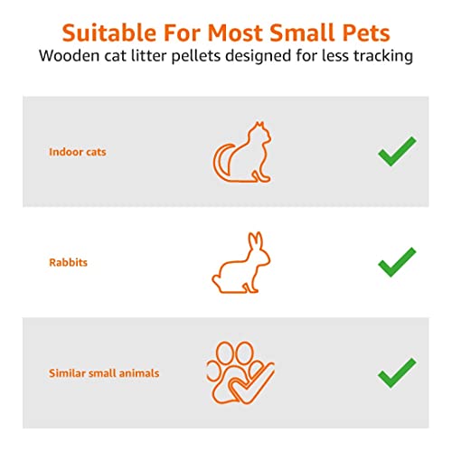 by Amazon Cat Litter Wood Pellets Highly Absorbent and Made of 100% Recycled Wood, Unscented, 30 l (Pack of 1) - Image 4