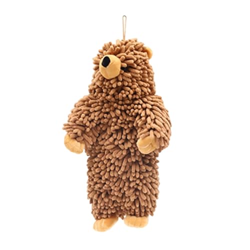 Toalla en forma de oso de chenilla premium con textura suave para el hogar 8