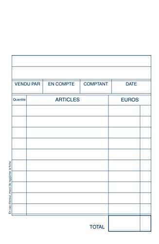 ELVE Lot de 10 Blocs FACTURES 100 x 155 mm 50 Feuillets Dupli – vue 2