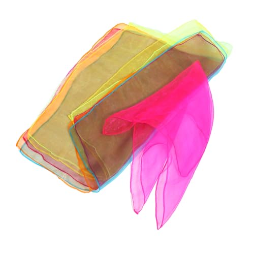VICASKY Kids Dance Scarves 12pcs Silk Play Scarves for Toddlers for Performance