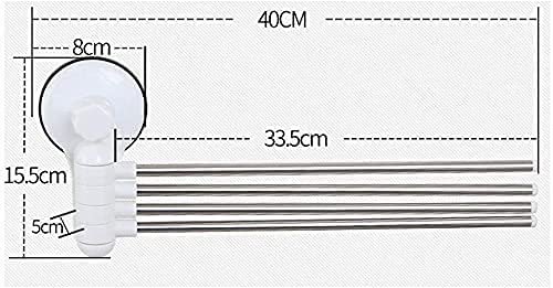 Porte-serviettes rotatif pour salle de bain familiale sans trou