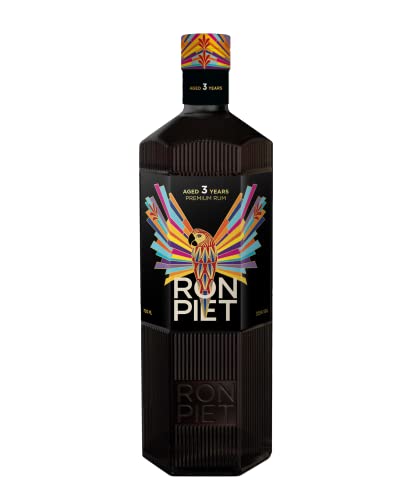 RON PIET PREMIUM RUM 3 Jahre | Single Barrel Rum gereift im Bourbonfass | Aus feinstem Rohzucker | Produziert in Panama, abgefüllt in eigener Manufaktur in Hamburg | 0,7L