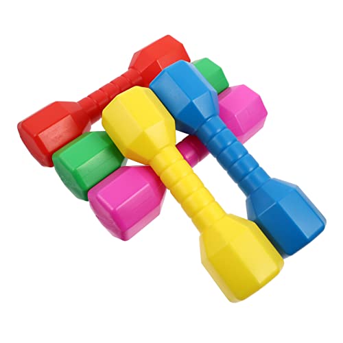 BESPORTBLE 5 PCS Dumbbell Plastic Hand Weights for Home Workouts Early Childhood Fitness for Hand Eye Coordination and Grasping Skills
