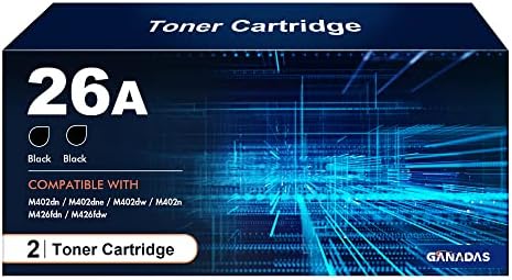 26A Toner Cartridge for HP Printer Replacement for HP 26A CF226A 26X CF226X Compatible with Toner for HP Laser Jet Pro M402dw | MFP m426fdw m402dn m402n m426fdn Printer 2 Pack