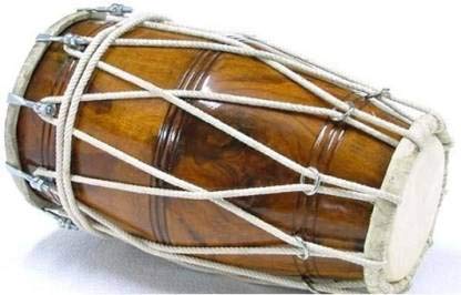 Jrk music haf set Dholak netinal colour siz 18 inch