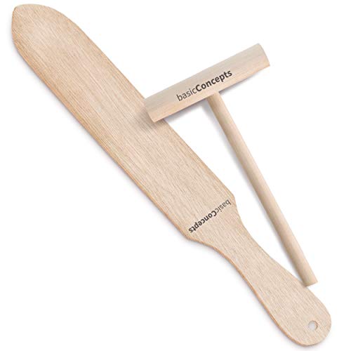 Crepe Spreader Set (2 Pack), Professional Crepe Spreaders, Wooden Crepe Tools - 2
