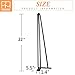 Patiomore 22 Inches Heavy Duty Hairpin Coffee Table Legs, Metal Home DIY Suitable for Furniture, Office Desk, Workstation,Black 4PCS