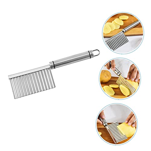 Cortador Ondulado para Papas de Acero Inoxidable Alipis miniatura 7