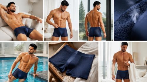 Image of Boxhero [2026 Upgrade Bamboo Boxer Briefs- Breathable Mens Underwear, Built-in with 3D Pouch Comfortable Underwear for Men