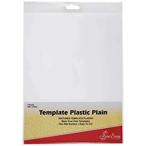 Sew Easy ER398 | Plain Plastic Template | 280 x 215mm | 2 sheets Cover
