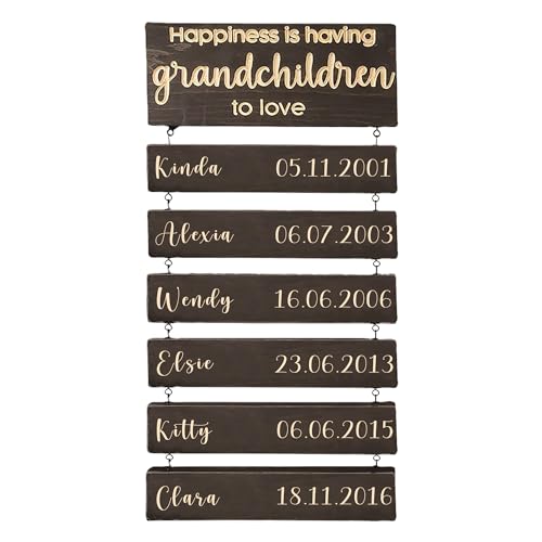Pekdi Grandkids Make Life Grand Sign Personalized Family Name Sign Wooden Boards Wall Hanging with 1-10 Names Family Birthday Sign Family Home Decor Best Grandma Gifts Christmas Gifts for Grandma Pekdi Grandkids Make Life Grand Sign Personalized Family Name Sign Wooden Boards Wall Hanging with 1-10 Names Family Birthday Sign Family Home Decor Best Grandma Gifts Christmas Gifts for Grandma
