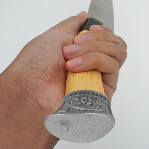 Protector de dedos de acero inoxidable Healeved con pomo de protección seguro, 4 unidades 5