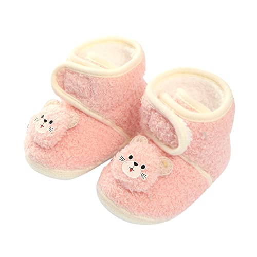 Baby Winter Flat Plush Warm Shoes Toddler Non Slip Shoes Boys Girls Comfortable Shoes Infant First Walking Shoes