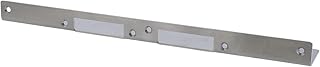ToniTec Tür Reparatur-Schließblech Winkelschließblech (groß) 350 x 50 x 25 mm Edelstahl matt käntig