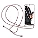 Produktbild Sunger Handykette Handyhülle Kompatibel mit Samsung Galaxy A50 Silikonhülle mit Umhängeband, Handykordel mit Handytasche, Halsketten Schlüsselband Schutzhülle, Smartphone Outdoor Band, Roségold